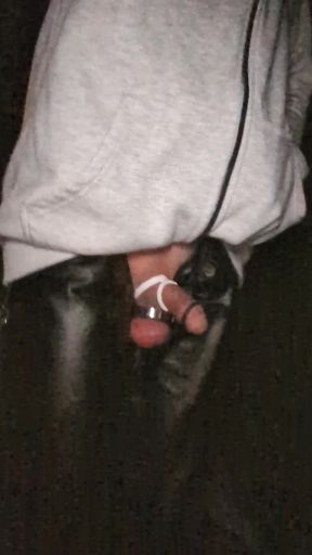 Gay Man Walks Outside and Shows His Cock
