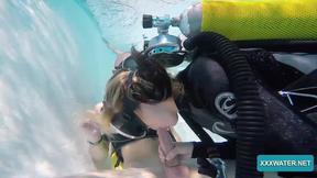 ”Monica is muff & mouth ravaged underwater”