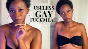 Useless Gay Fuckmeat.