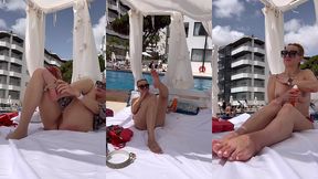 4, 5 heures a profiter de la piscine de l hotel avant de prendre notre avion ...