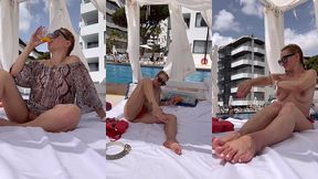 4, 5 heures a profiter de la piscine de l hotel avant de prendre notre avion ...