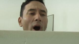 MASSIVE COCK ALERT Busty Blonde Shemale Isabella Sorrenti GETS DEEP AT WILD GLORYHOLE PARTY