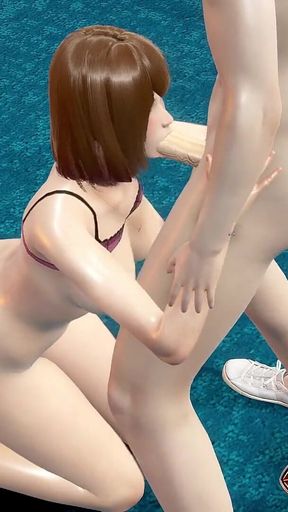 Big Boobs Office Slut Chiyoko 3D Hentai Animation Titfuck POV Standing Handjob for Big Dick, and Deepthroat Mouth Cumshot