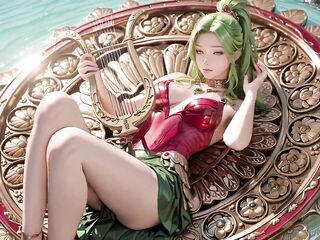 Green Domina Beach Soliloquy! What bikini hides underneath that red gold armor?