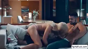 Jamie French In Ts Blowjobs Stepsosn Cock