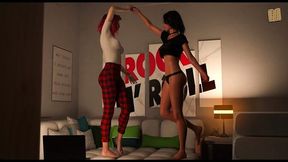 Jade and Lisa get naughty in a rock star update