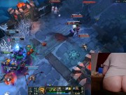 Playing League of Legends with clit sucking toy League of Legends #19 Luna