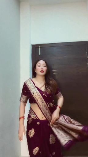 Indian actress in saree
