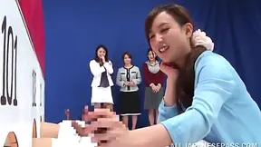 Adorable Japanese Cutie Gets Fucked While Friends Watch Her Pleasure