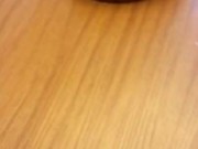 Fun Time with Myself on the Kitchen Table