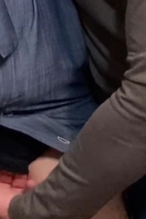 Perv Stepbrother Rubbing My Pussy in Subway