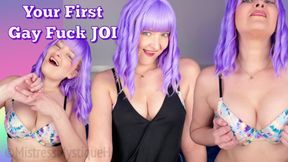Your First Gay Fuck JOI - Encouraged Bi Jerk Off Instruction