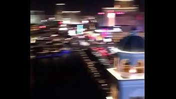 Fucking a hooker on the balcony