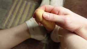 Handjob on a Dildo From My POV