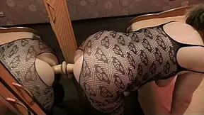 Busty PAWG mature babe shows off thick butt while getting railed doggystyle in front