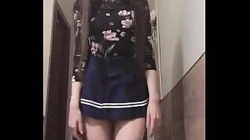 TIKTOK COMPILATION Cute brunette girl dance, miniskirt, dress, stockings, leggings #4 JuliaVeil