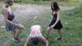 ALISA and KARINA - Meeting in the forest - Foot domination and Humiliation - OLD CLIP - FULL!