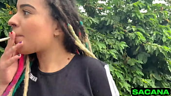 Eating her in the bush