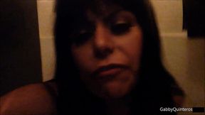 latina cougar gabby quinteros finger fucking herself in the bathroom!