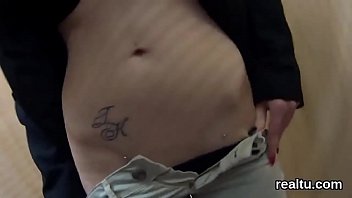 czech chick gets seduced in the supermarket and poked in pov