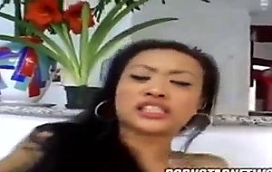 Skinny asian tami gets rough anal plowing