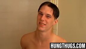 Straight thug Aaron shows off huge hard cock