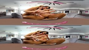 VRBangers Thanksgiving Dinner Becomes a Wild 3some with a Big Breasted COUGAR VR