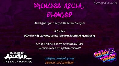 Princess Azula Takes A Deep Throat Slurp And Gushes Cumshots