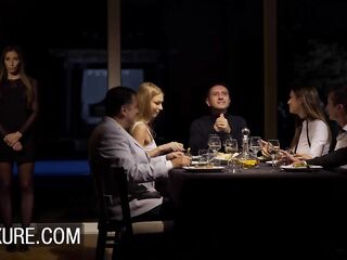 Anal temptation during a swinger dinner