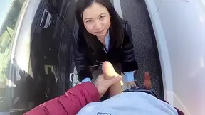 Anime-Like JAV Star Takes It Outside for Steamy Sex Action