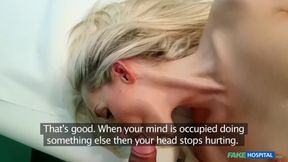 Fake Hospital - Beautiful Squirting Blondes Migraine Cured by My Cock
