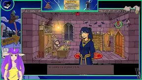 Hot Anime Witch Trains Her Horny Brunette Friend In Sexy Harry Potter Style