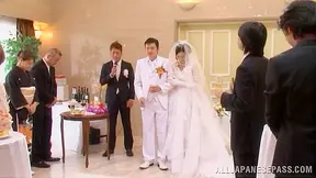 Japanese Bride Gets Fucked by Multiple Men After Wedding Ceremony