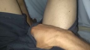 At hotel room got a handjob secret Asian gay hottie solo