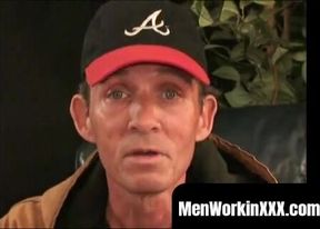 MenWorkinXXX.com - Mature homo strips down and jerks off before coming hard