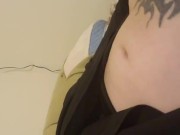 Self-thrusting dildo hitting the right spot