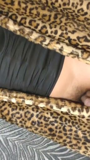 Sexy leopard coat on sexy girl with high heels boots   Clip 1