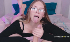 Gentle Blowjob Explodes into Wild Sloppy Cock Sucking