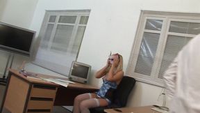 White Kitty Karlie Simon Gets Double Penetrated- AssMania