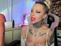 Hot amateur chick riding toy and fingering on webcam