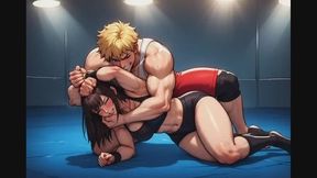 Mixed Wrestling Confessions #100B: My Humiliating Wrestling Surrender (Animated)