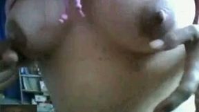 My Latina lover shows her tits and butt for the cam