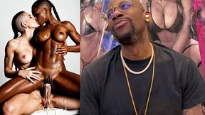 Transgender Babe With A Tight Bald Pussy Creampies Inside A Tight Bald Black Pussy Slut With Her Large Beautiful Girl Cock, AI Generated