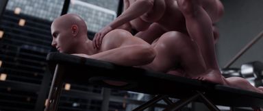 Huge Cock Futanari Triss destroying Male in 3D Gay Animation