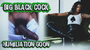 BIG BLACK COCK HUMILIATION GOON - MistressRavenFD guides you through JOI while She instructs you to Worship & goon to Her Black King and His cumshots from His BBC