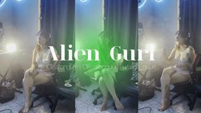Cute Lingerie Smoking | Alien Girl