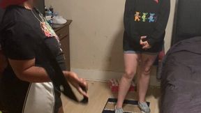 College chick gets a hard spanking for skipping class