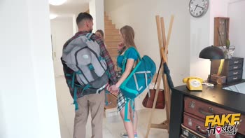 Jayla De Angelis's Cheating College Threesome: Blonde Bi-Curiosity Squirts
