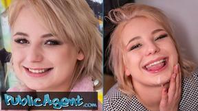 ”Short Hair Blonde Teen Picked Up for Public Fun”