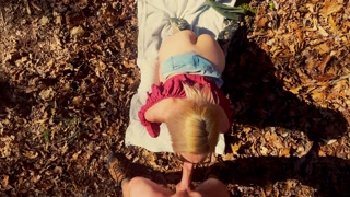 Big Ass Blonde Gets Ass Gaped Open in Outdoor Anal Sex at Park and Almost Gets Caught